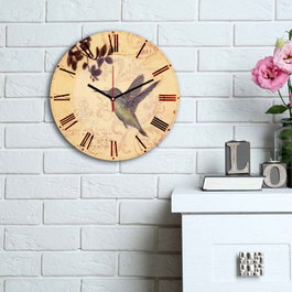 Wallity Reloj Decorativo de MDF Multicolor 3030MS-072